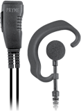 <b><span style='color: red;'>RESPONDER Series </span><b> SPM-300EB Series - Lapel Microphone: Lapel Microphone with soft earhook style earphone. 