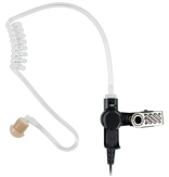 <b>"RECON" EH-1000/1300(SC/XC/X) Series - Acoustic Tube Surveillance Earphone: </b>LISTEN ONLY acoustic tube earphone with TWIST CONNECTOR. Available with straight or coiled cable in three different cable lengths.