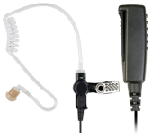 <b><span style='color: red;'>2-WIRE SPM-2300 Series</span><b> Surveillance Style, Lapel Mic Kit with Noise Reduction Mic on separate 36" cable (allowing Mic & PTT to be conveniently and discreetly located).</strong></p>