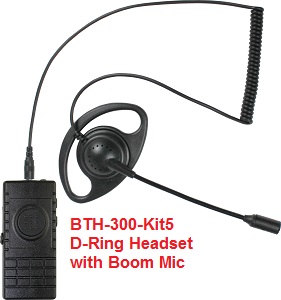 Pryme BTH-300-KIT6 BT con micrófono de garganta Gladiador Para Teléfonos Celulares Radios 