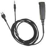 SNP-2W-99AT-BF </span> BRAIDED FIBER Surveillance Kit, Lapel Mic Style (2-wire) with noise reducing mic element for phones and tablets</p>